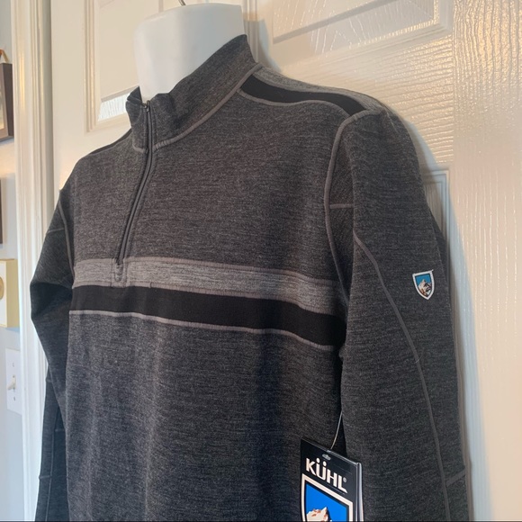 NWT Kühl Downhill Racr 100% merino wool 1/4 zip. Medium - Picture 3 of 9